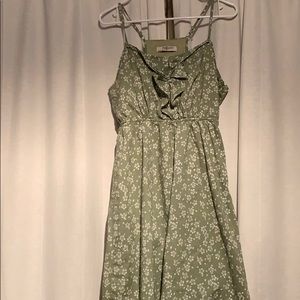 Floral Green Dress